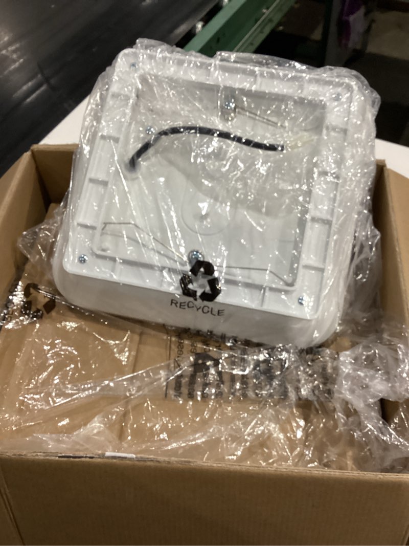 Condition photo showing As Is for 2-in-1 Bathroom Exhaust Fan with Light, 32W Quiet Vent Fan - 130 CFM & 1.5 Sones, 1200lm LED Light - 3000K/4000K/5000K Adjustable, Easy to Install, Bathroom Fans for Home, Bath, Hotel, Etc. Black