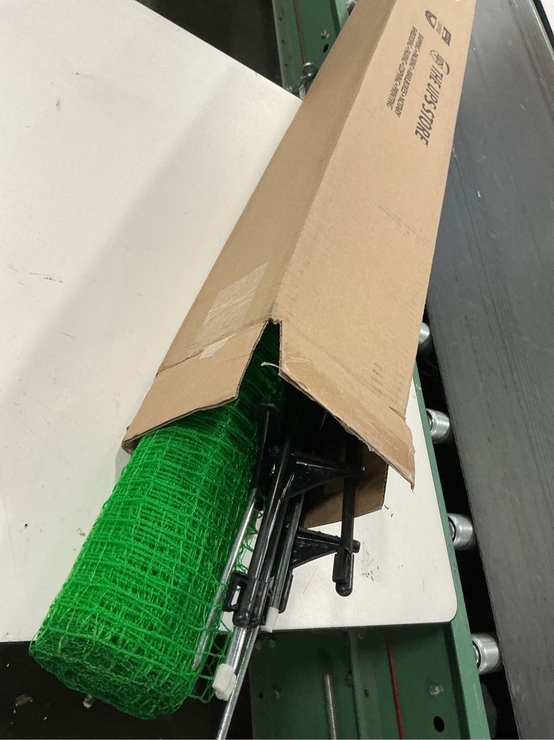 Temporary Fence 3‘x49.2’ with 10 Step-in Posts, Portable Green Plastic Fencing Roll for Gardens, Bac