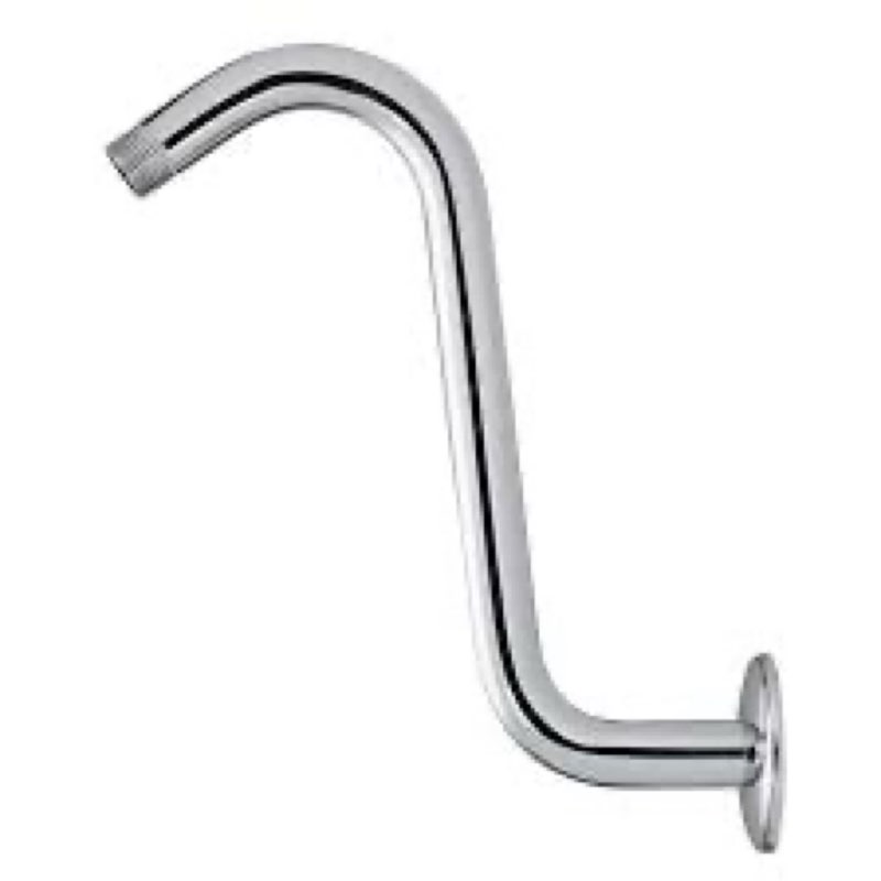 aquasource chrome shower arm and flange
