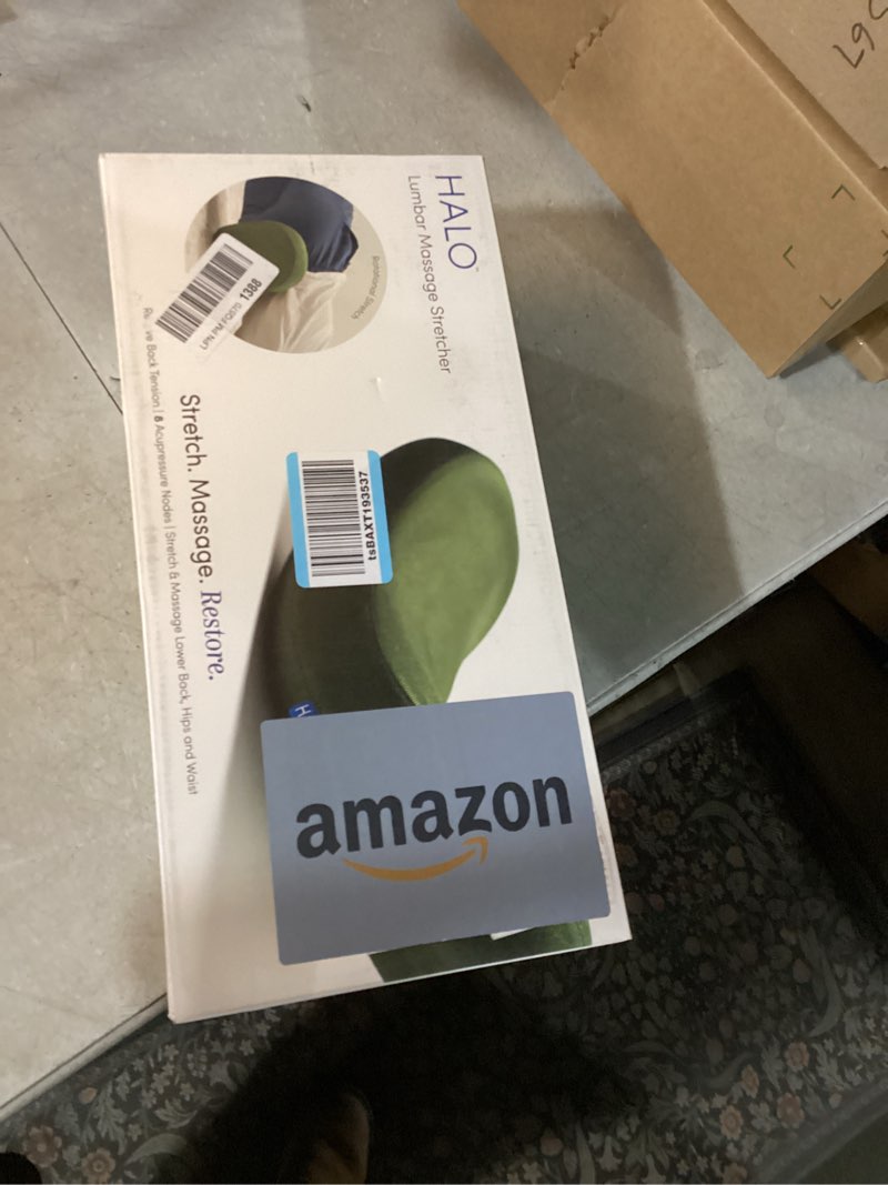 Condition photo showing New/Like New for Halo Lumbar Massage Stretcher with 8 Acupressure Nodes for Waist, Hip, and Back Pain Relief, Ergonomically Designed for Active Stretching, Recovery Gift