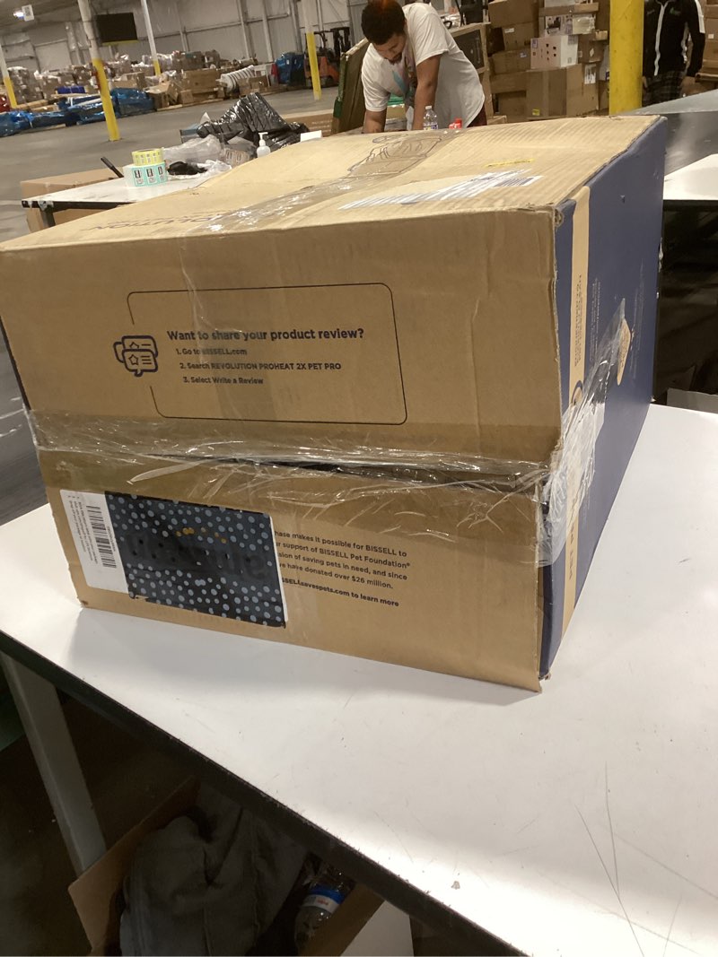 Condition photo showing As Is for BISSELL ProHeat 2X Revolution Pet Pro Plus, 3588F, Upright Deep Cleaner, 30-minute Dry Time, Dual Dirt Lifter Powerbrush, Hose & Tool Attachment, Pet Upholstery and Tough Stain Tool Included ProHeat Revolution Pet Pro Plus