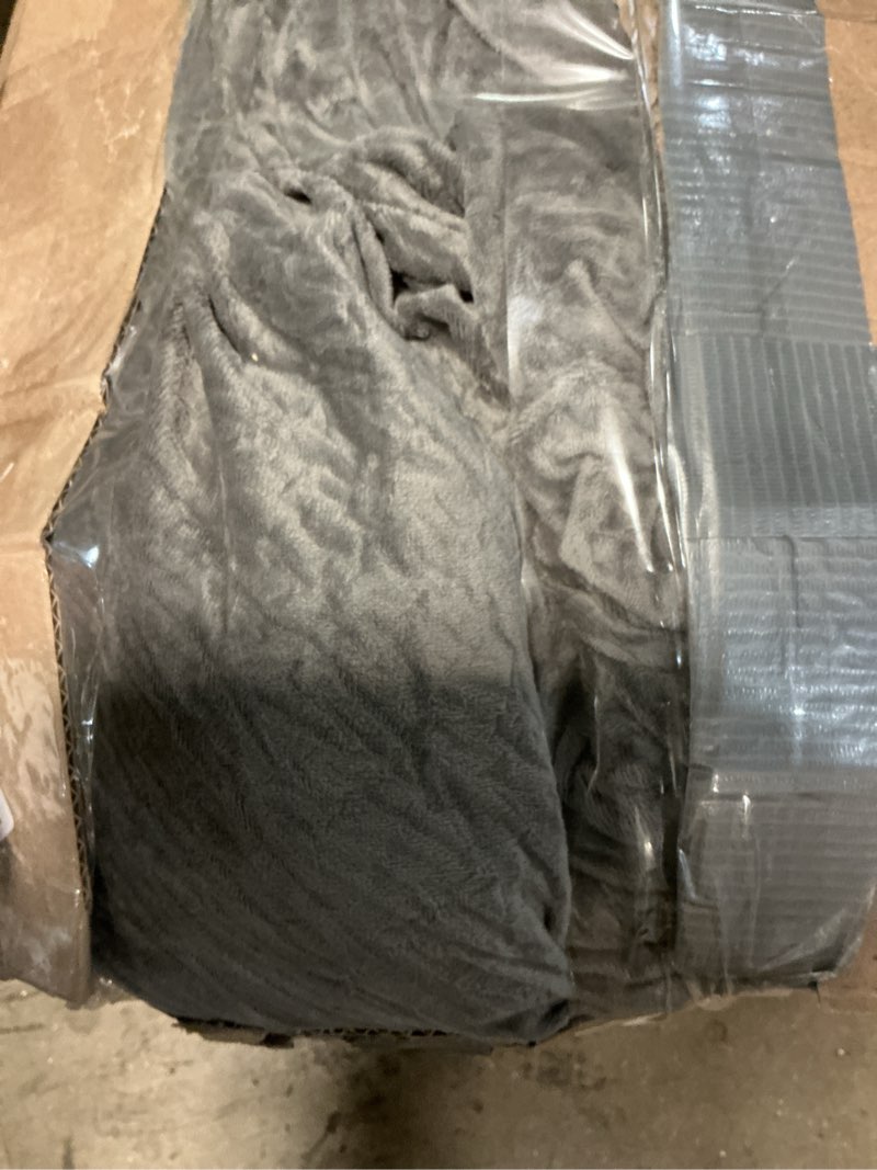 Condition photo showing item condition for Bean Bag Chair Bed for Kids, Convertible Beanbag Chair to Bean Bag Bed with Top Handle & Machine Washable Soft Corduroy Fabric, Stuffed Floor Sofa Couch Sofa Bed for Boys  grey 