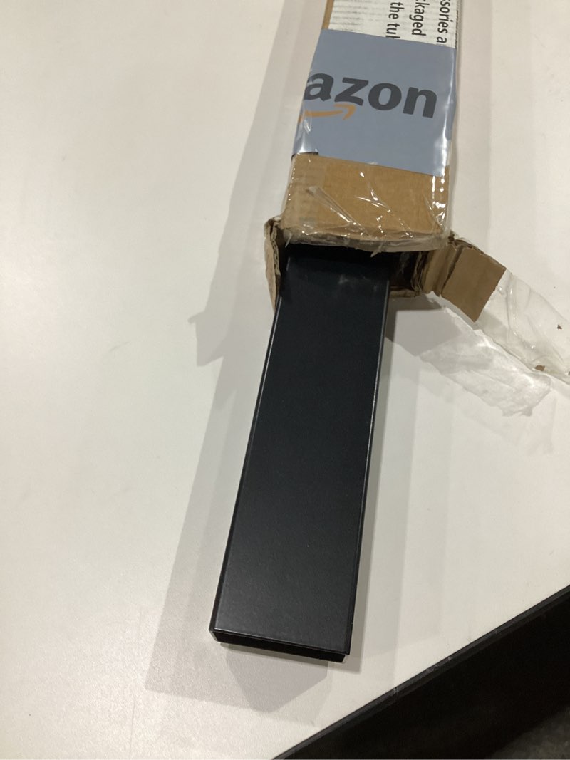 Condition photo showing As Is for Muzata 4FT Black Cable Railing Handrail Rectangular Stainless Steel Handrail for Cable Railing System Top Rail Deck Stair Indoor Outdoor Length Adjustable with Paper User Guide HT10 BP4 4FT 1 Pack