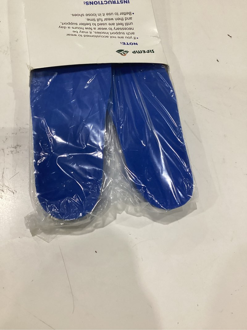 Condition photo showing As Is for insole for airtag, airtag shoe insert kids and adults,tracking device insert case, comfortably thickened, free cutting to fit size,minimalist blue (blue, foot:6.2-6.9in/insole:6.8-7.5in/10-12c) blue foot:6.2-6.9in/insole:6.8-7.5in/10-12c