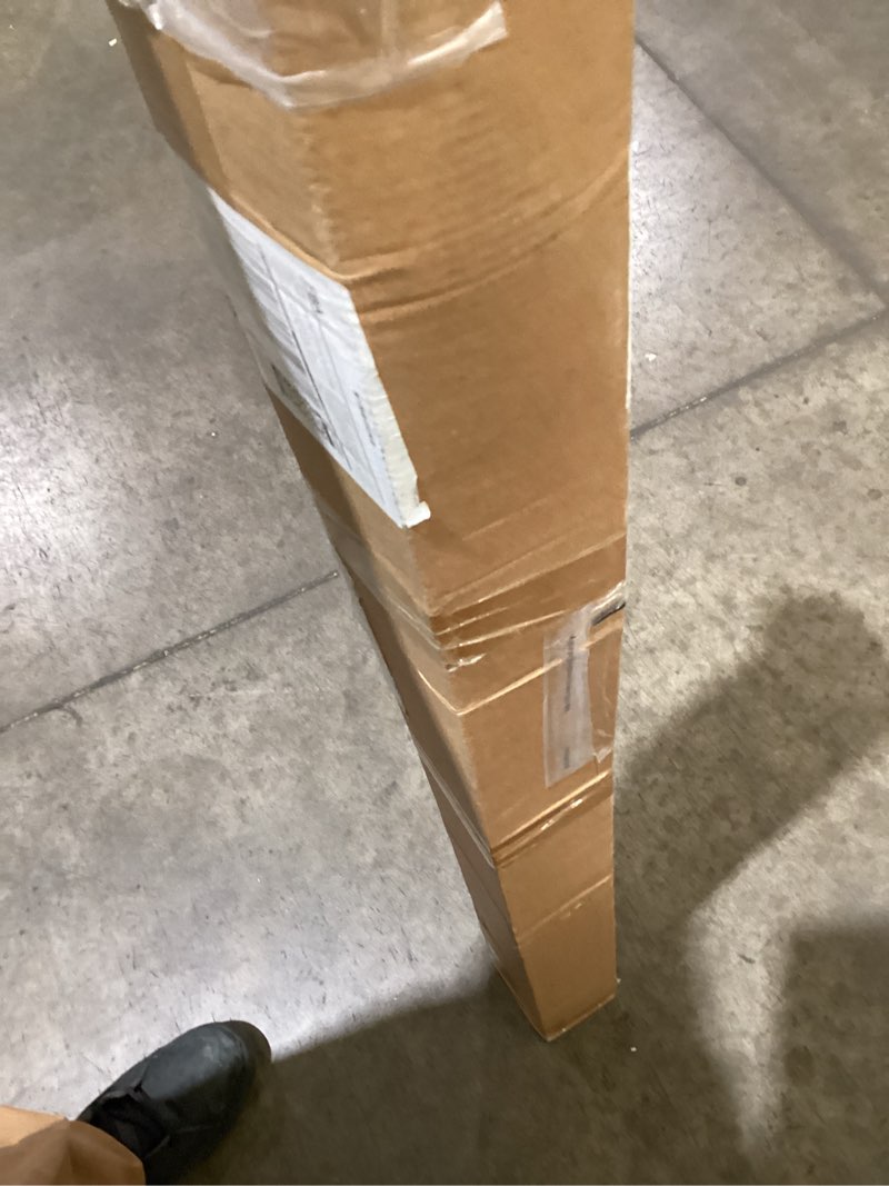 Condition photo showing As Is for zocone tension curtain rod 51-168 in(4.25-14 ft), outdoor curtain rod no drilling for patio window, adjustable shower curtain rod for bathroom, extra long tension rod diameter 1.26in never rust, black black 51-168 inches