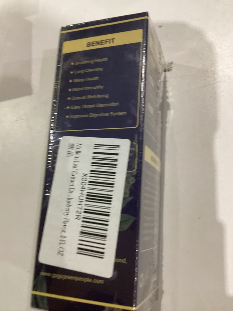 Condition photo showing New/Like New for Mullein Drops for Lungs - Lung Cleanse & Detox - Vegan Mullein Leaf Extract Liquid Tincture, Support for Respiratory, Immune, Digestive System, Natural Herbal Supplement, Non-GMO,2 FL OZ Natural 2 Fl Oz (Pack of 1)