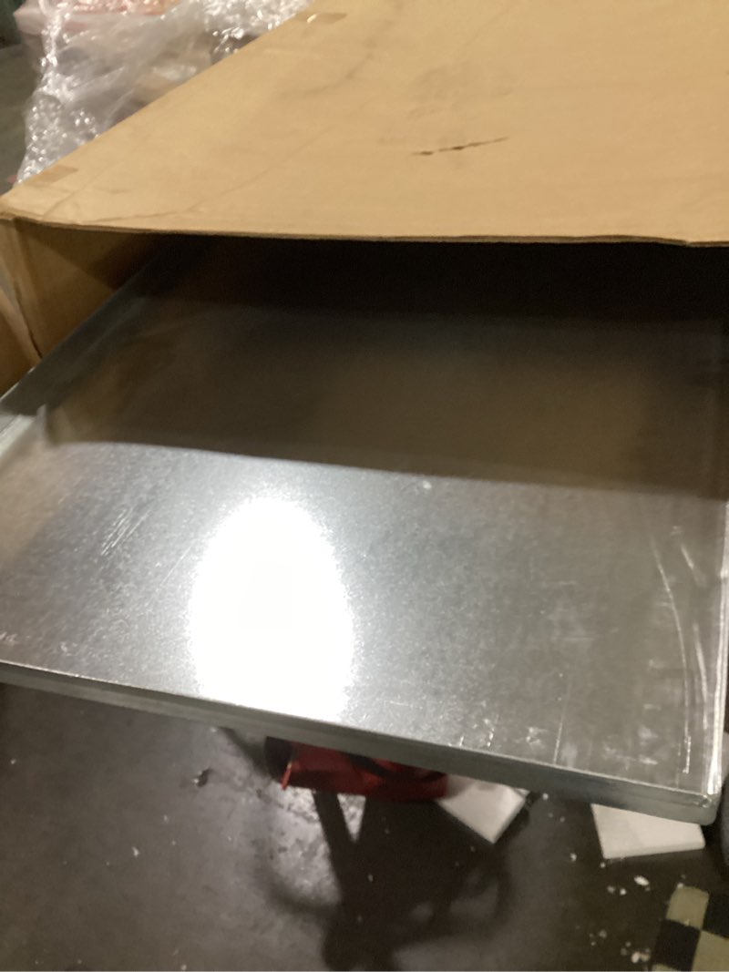 Condition photo showing Good Condition for pinnacle systems precision pet two door metal dog crate tray replacement pan chew proof crack proof pet kennel great cage tray pet supplies (galvanized, 35.5" l x 22.25" w x 1") galvanized 35.5" l x 22.25" w x 1"