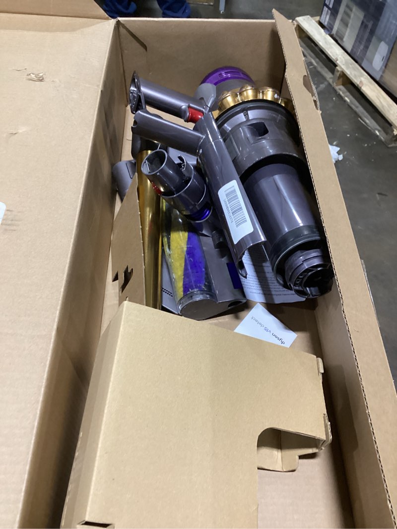 Condition photo showing As Is for Dyson V15 Detect Plus Cordless Vacuum, Illumination Reveals dust, 240AW, 3 Power Modes, Up to 60 Minutes,² Deep Cleans Hard Floors and Carpets, Detangles pet Hair, Converts to Handheld