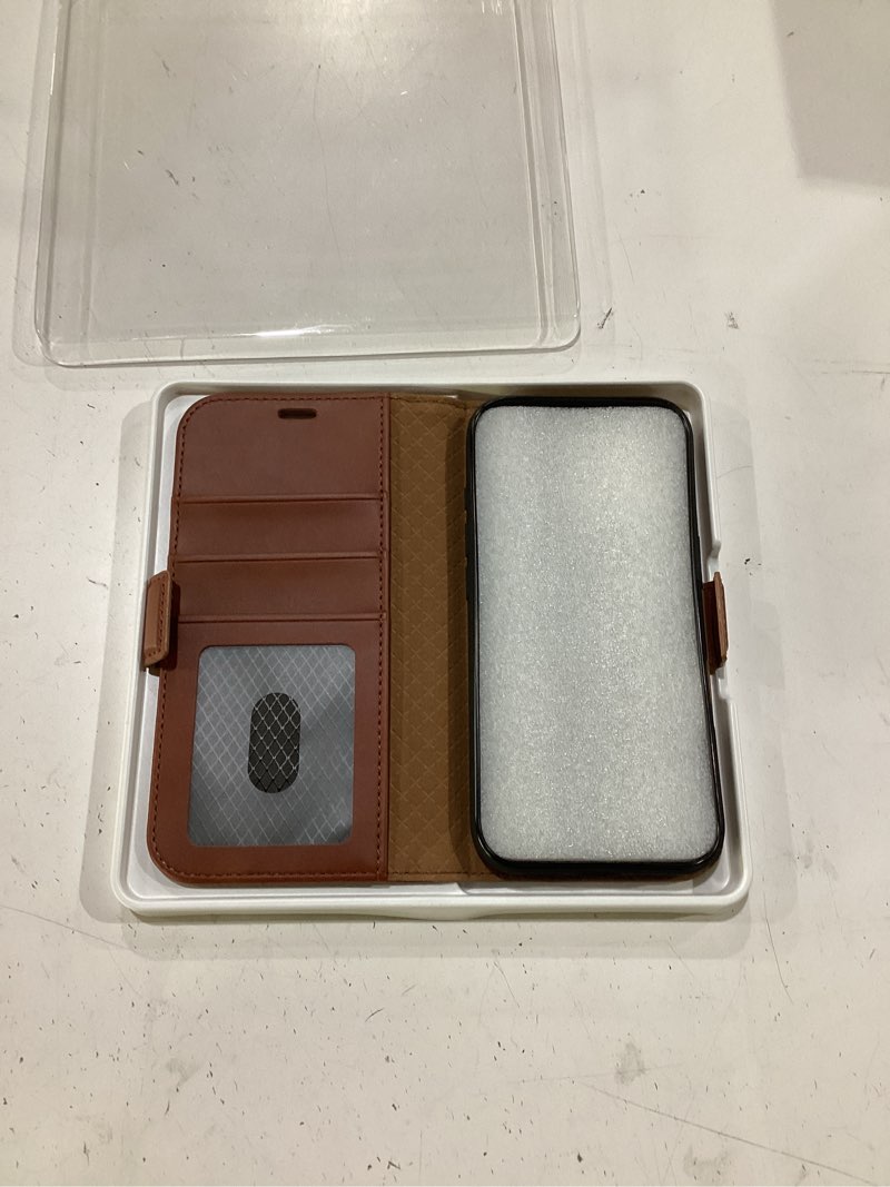 Condition photo showing New/Like New for ocase compatible with iphone 17 pro wallet case, pu leather flip folio case with card holders rfid blocking kickstand [shockproof tpu inner shell] phone cover 6.3 inch 2025, retro brown