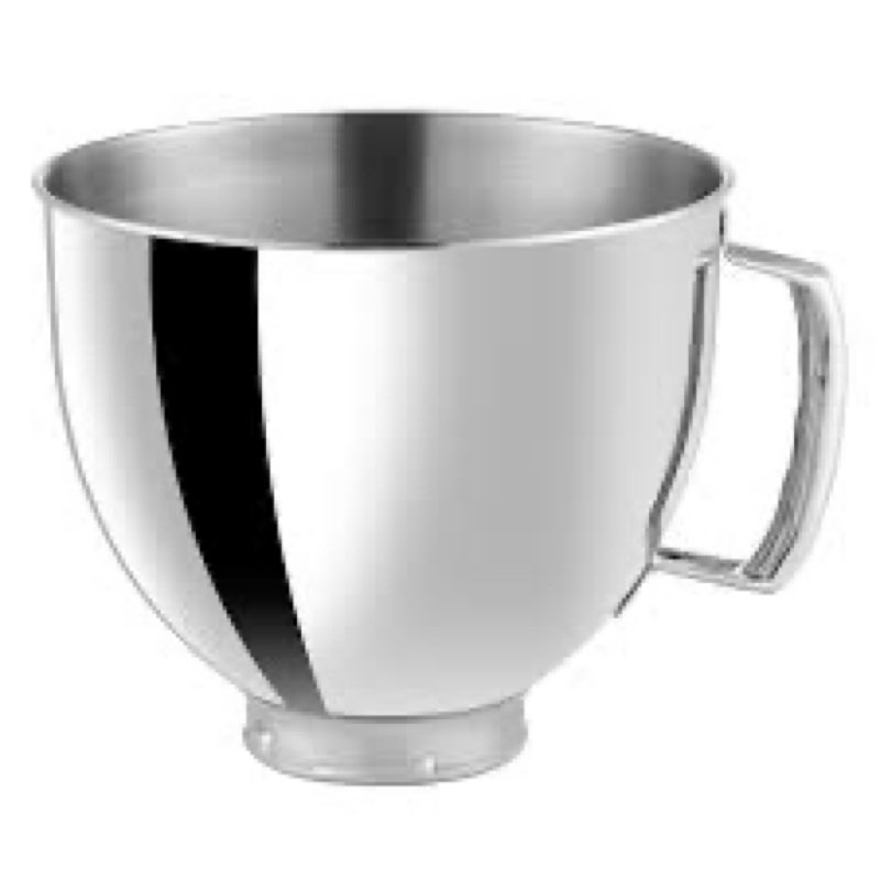 5qt food grade stainless steel mixer bowl, compatible with kitchenaid series 4.5-5qt tilt-head mixer