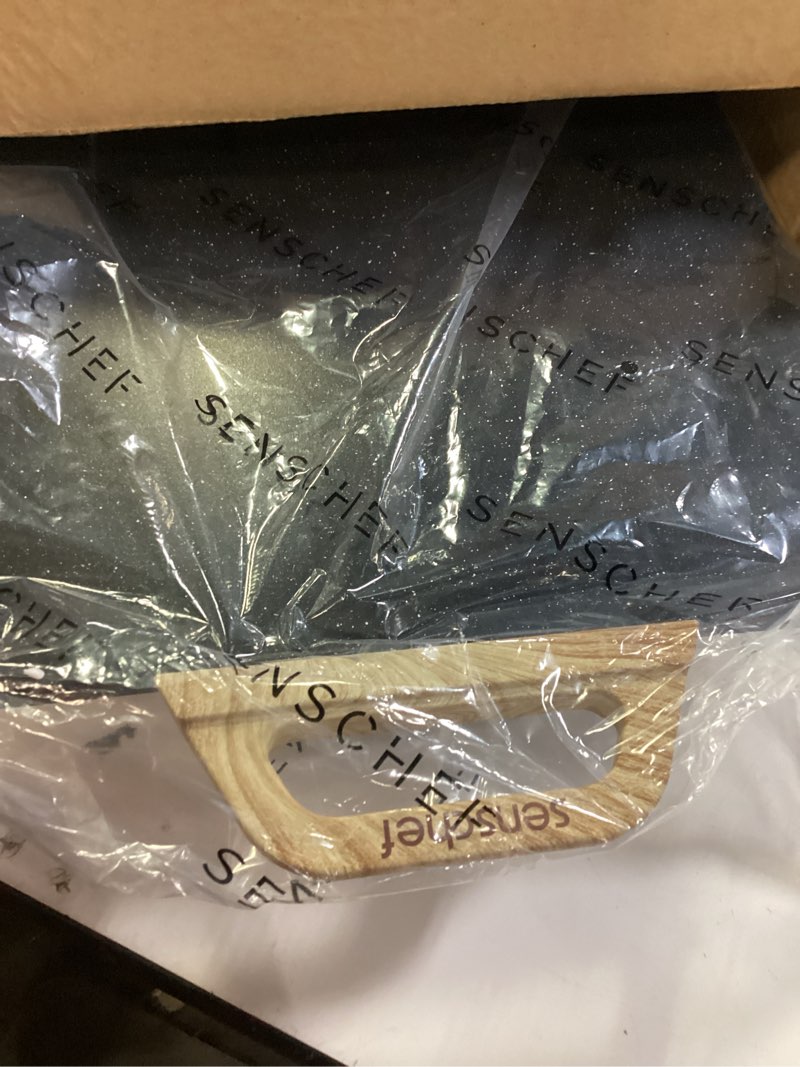 Condition photo showing Good Condition for SENSCHEF CookSimple Everyday 20"x12" Electric Griddle–1700W Nonstick ILAG Granite Surface, Large Flat Design, Perfect for Family Meals, Pancakes&Eggs, Fast Even Heating, Easy to Clean, Granite Black Flat Design Granite Black