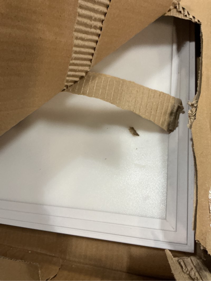 Condition photo showing Good Condition for Lithonia Lighting CPANL 2x2 LED Flat Panel Light, 2 ft. by 2 ft. LED Light Panel, Ceiling Lighting Fixture, 3300 Lumens, 3500K/4000K/5000K Switchable CCT, Includes Direct Ceiling Mount Bracket, White 2-Foot X 2-Foot 3300 Lumens Switchable White