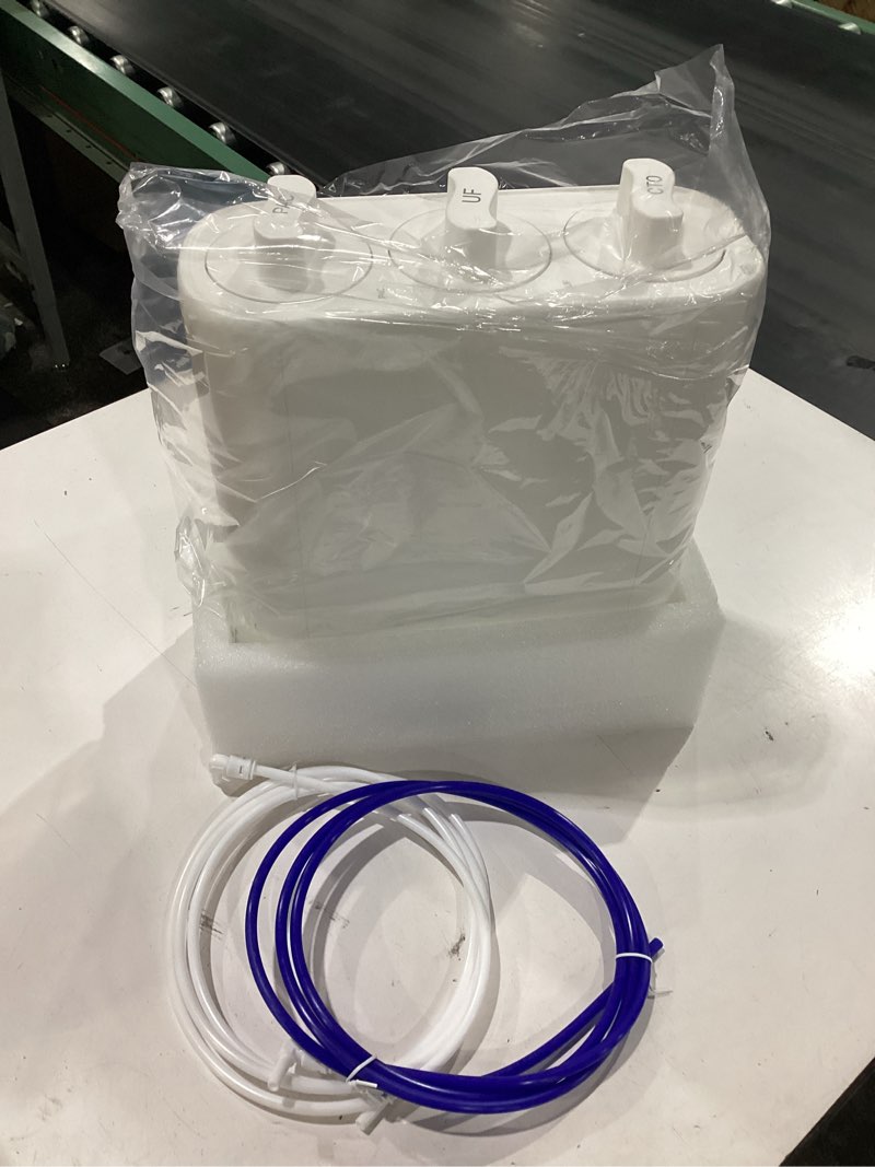 Condition photo showing New/Like New for ecoviva uf800g 0.01?m ultra-filtration under sink water filter meet nsf 42 / 372 standards tankless ultra compact design, no electricity & wastewater, preserve beneficial minerals no tds reduction white