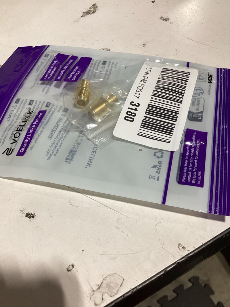 Condition photo showing New/Like New for vce coaxial cable connector, rg6 coax cable extender f-type gold plated adapter female to female for tv cables, 2 pack