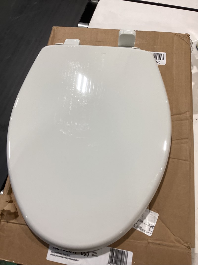 Condition photo showing Good Condition for little2big toilet seat with built-in toddler potty training seat, slow close, easy to install, made in usa, elongated, white