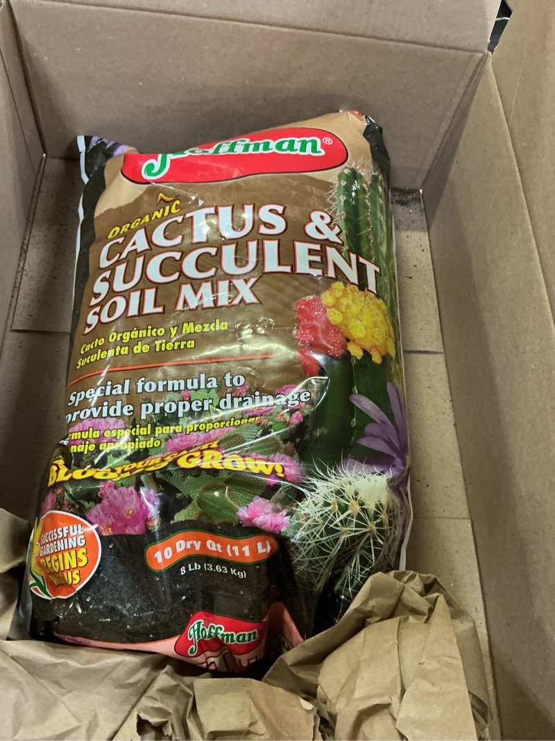 Condition photo showing New/Like New for hoffman 10410 organic cactus and succulent soil mix, 10 quarts