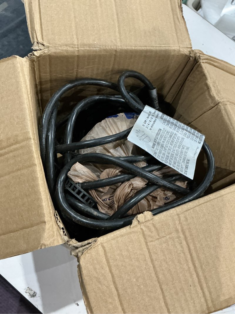 Condition photo showing As Is for filter pump for above ground pools, 330 gph filter for inflatbale pool, flow rate pool filter for inflatable swimming pool crystal clear filter pump with 2 filter cartridges