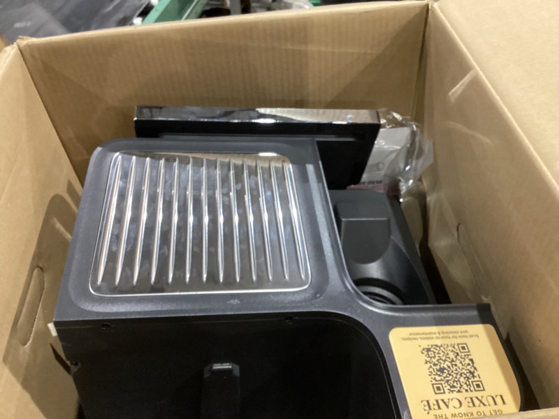 Condition photo showing As Is for Ninja Luxe Café Pro Series, Espresso Machine, Drip Coffee, Cold Brew, Hot Water, Integrated Tamper, Built-in Grinder, Hands-Free Frother for Cappuccinos, Lattes, Americanos, Dairy or Non-Dairy, ES701