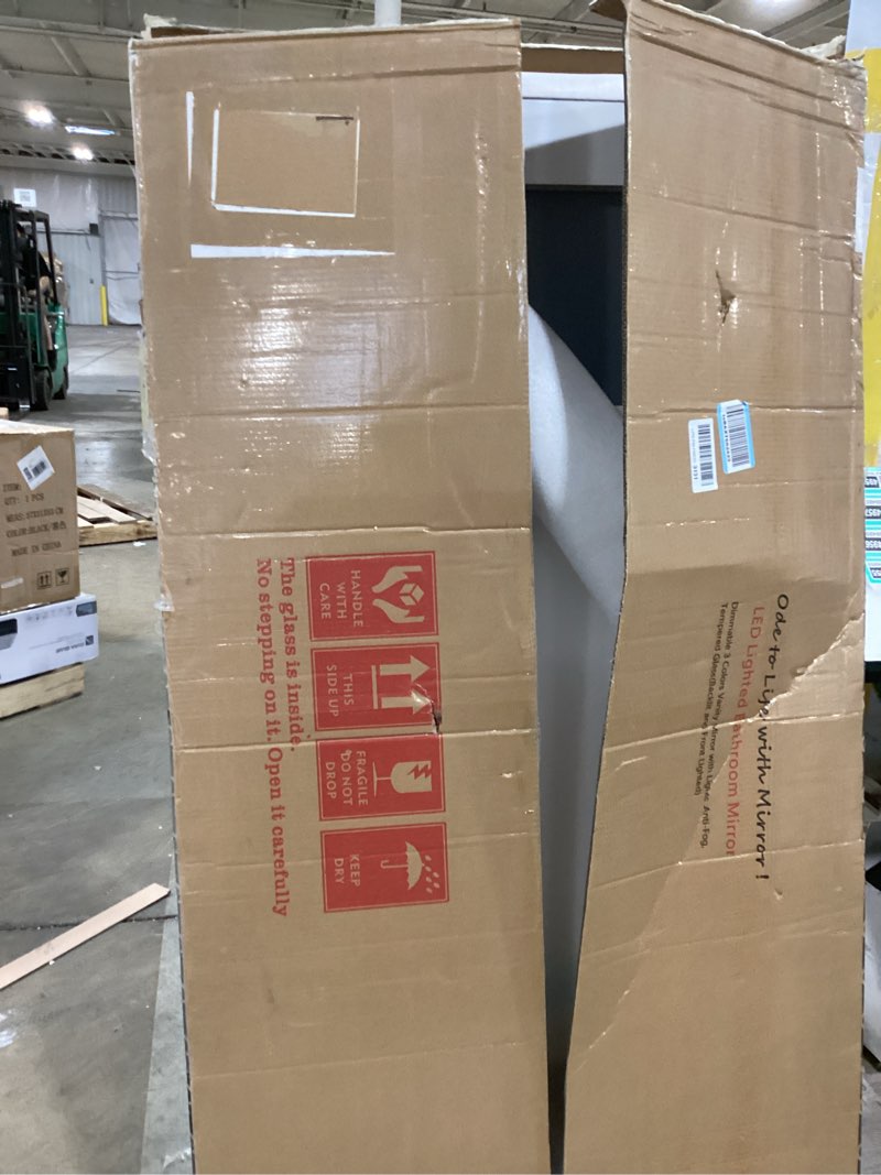 Condition photo showing Good Condition for oddsan 60x30 lighted bathroom mirror for wall, led illuminated vanity mirror with lights, dimmable, 