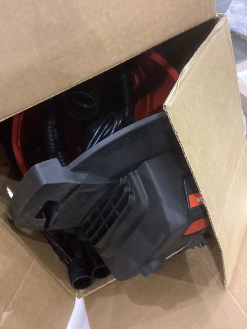 Condition photo showing As Is for CRAFTSMAN CMXEVBE17590 9 Gallon 4.25 Peak HP Wet Dry Vac, Portable Shop Vacuum Wet and Dry with Filter, Dust Bag, Hose and Attachments for Home, Garage and Automotive Cleaning