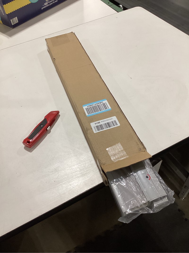 Condition photo showing New/Like New for No Drill Cellular Shades for Indoor Windows, Thermal Insulating & Noise Reducing Honeycomb Blinds, Cordless Free Stop Blinds Light Filtering, Grey,23 1/2" W x 64" H 23 1/2"W x 64"H Grey(light Filtering)