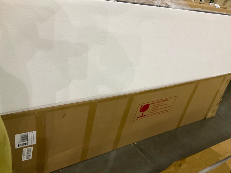 FREDBECK 32in x 96in Sliding Barn Door with 5.5FT Barn Door Hardware Kit Included Wood K Shape Solid