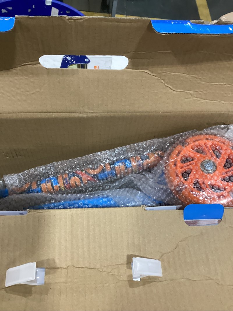 Condition photo showing Good Condition for Self Balancing Kick Scooter with Light Up Wheels, Extra Wide Deck, 3 Wheel Platform, Foot Activated Brake, 75 lbs Limit, Kids & Toddlers Girls or Boys, for Ages 3 and Up Hot Wheels