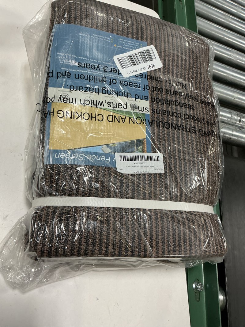Condition photo showing New/Like New for 4ft x50ft privacy screen fence 90% blockage heavy duty protective covering mesh fencing for outdoor patio pool balcony brown