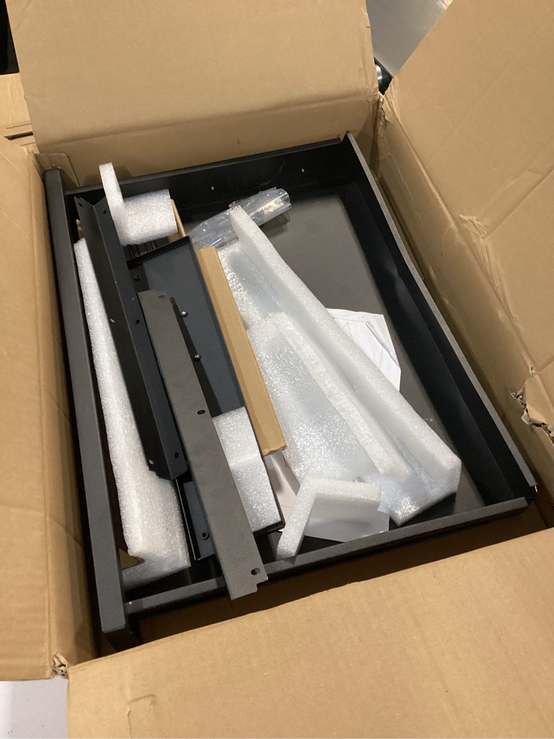 Condition photo showing New/Like New for Under Desk Drawer For Desk 23.5 in, Pull out Storage Organizer with Slide Extension Mounted Under Flat Wooden Table or Workbench, Carbon Steel Hidden Desk Drawer 23IN Single