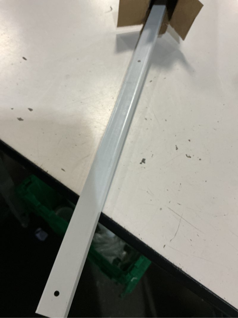 Condition photo showing As Is for m-d 48-in bifold closet door track kit