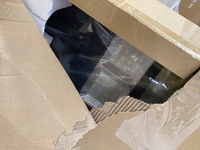 Condition photo showing Good Condition for jaynlt 1600w solar street lights outdoor, 260000lm 6500k commercial parking lot lights dusk to dawn, waterproof solar security flood lights with motion sensor and remote for yard, garage, driveway 1600w-1pack