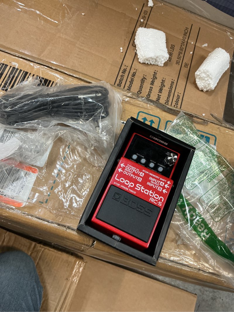 Condition photo showing As Is for BOSS RC-5 Loop Station | Advanced Looping Features in a Compact Pedal | 32-Bit AD/DA and 32-bit Floating-Point Processing | 13 Hours Record Time | Multi-Color LCD | MIDI/IO & USB Connectivity