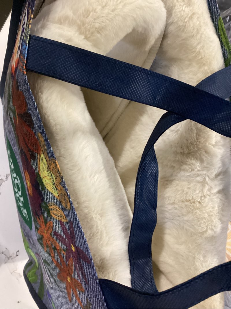 Condition photo showing As Is for shacos silky soft faux rabbit fur area rug 3'x5' non slip washable padded throw rugs fluffy cozy indoor modern carpet for living room bedroom dining room kids room dorm home decor, cream 3'x5' cream