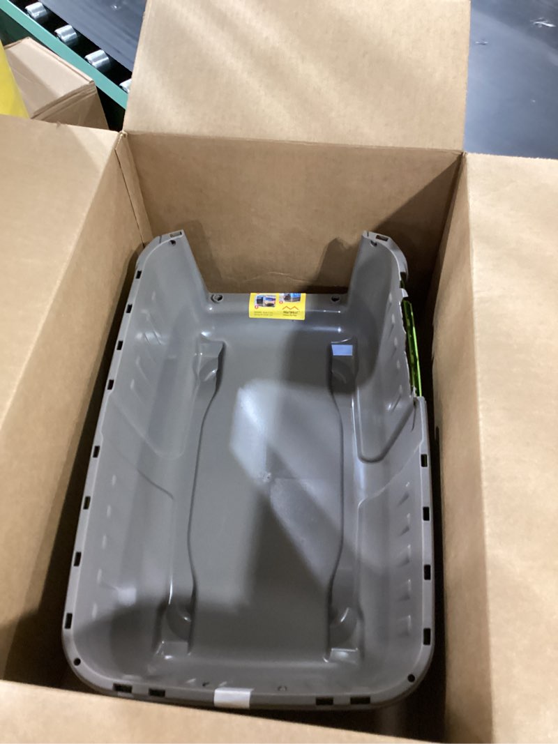 Condition photo showing As Is for MidWest Homes for Pets Spree Travel Carrier – Hard-Sided Dog & Cat Carrier, Small Pet Travel Crate with Handle, Ventilated Design, Easy Assembly, 22-Inch, Green Green 21.9"L x 13.6"W x 14.1"H