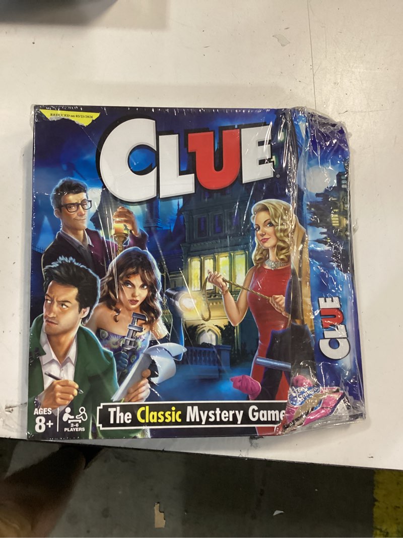 Condition photo showing As Is for hasbro clue game board game