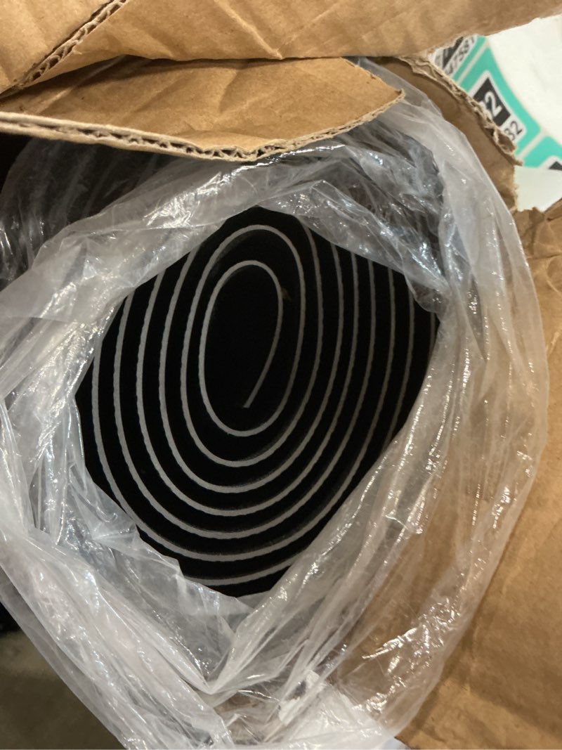 Condition photo showing Good Condition for tanyoyo 3' x 10' commercial grade door floor mat brush step entrance mat vinyl backed utility doormat heavy duty floor rugs commercial outdoor carpet indoor entrance mat?black black 3'4" x 9'10" (rectangular)