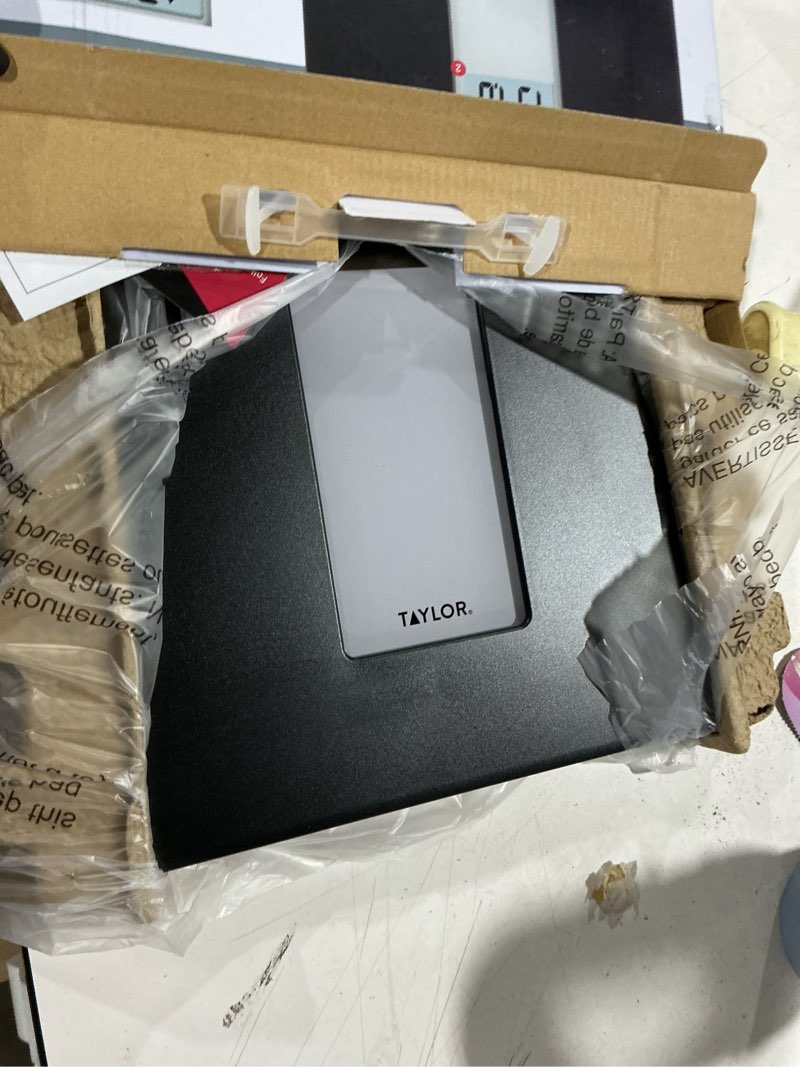 Condition photo showing Good Condition for taylor digital black and white capped glass scale