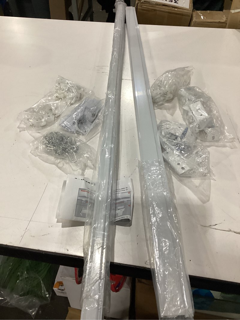 Condition photo showing Good Condition for aluminum ceiling/wall curtain track white 9-12 ft 1 pack | room divider curtain rail, ceiling or wall mount, three hook styles, for living rooms and bedrooms, 9 to 12 feet, 1 pack white 9-12ft (108-144in) 1 set(1 pack)