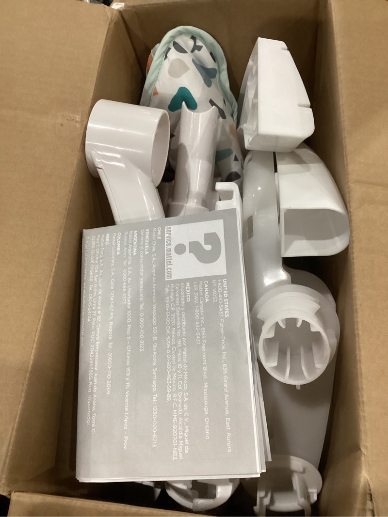 Condition photo showing Good Condition for Fisher-Price Portable Baby Chair Sit-Me-Up Floor Seat With Developmental Toys & Machine Washable Seat Pad, Pacific Pebble 1 Count (Pack of 1) Pacific Pebble