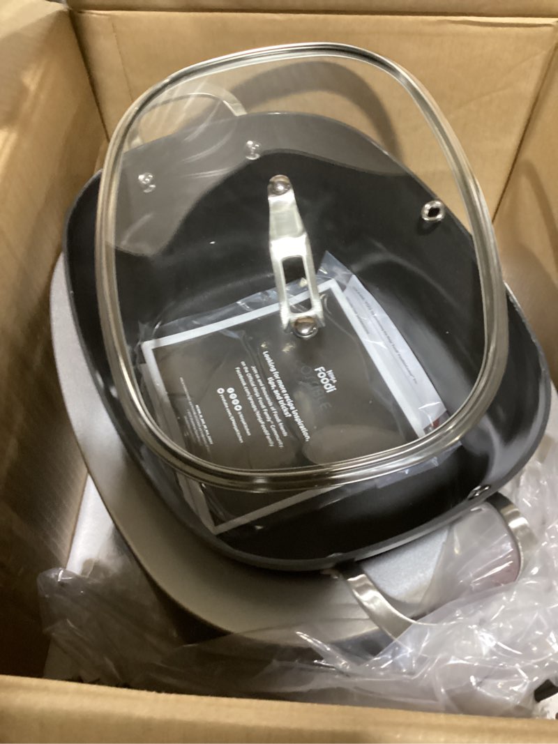 Condition photo showing As Is for Ninja® 12-in-1 PossibleCooker™ PLUS | 8.5-qt - Sous Vide & Proof Multi-Cooker | Slow Cooker, Dutch Oven & More | Glass Lid & Integrated Spoon | Nonstick | Oven Safe Pot to 500°F | Black | MC1010 Black 8.5 Quarts