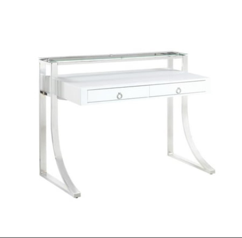 coaster furniture writing desk size 47.5 x 25.75 x 6.75 (box 1 of 2)
