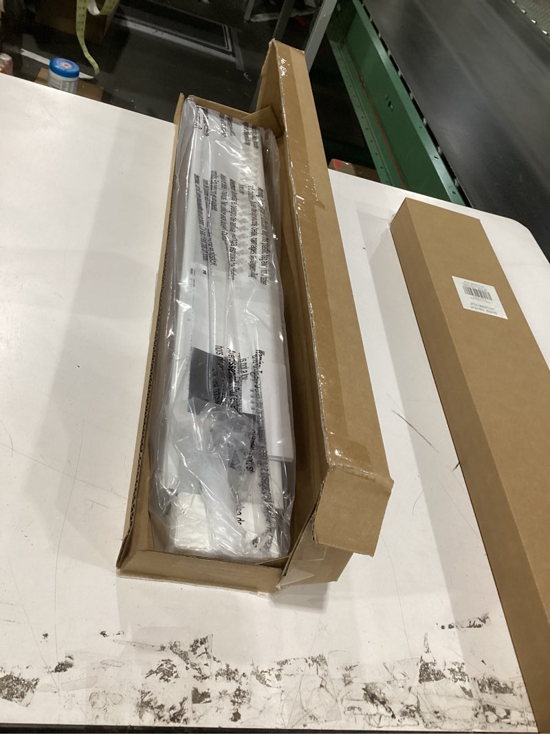 Condition photo showing Good Condition for LazBlinds Cordless Cellular Shades for French Doors, No Drill French Door Blinds for Privacy, Blackout Light Blocking Honeycomb Shades for Sliding Doors Front Door Patio, 1 Pack, 24" W x 78" H, White White-blackout 24"W x 78"H