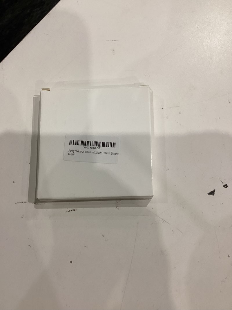 Condition photo showing New/Like New for Funny Christmas Ornaments 2025, Teacher Gifts, Gifts for Coworker, Boss, Husband, Wife, Sister, Ceramic Ornament