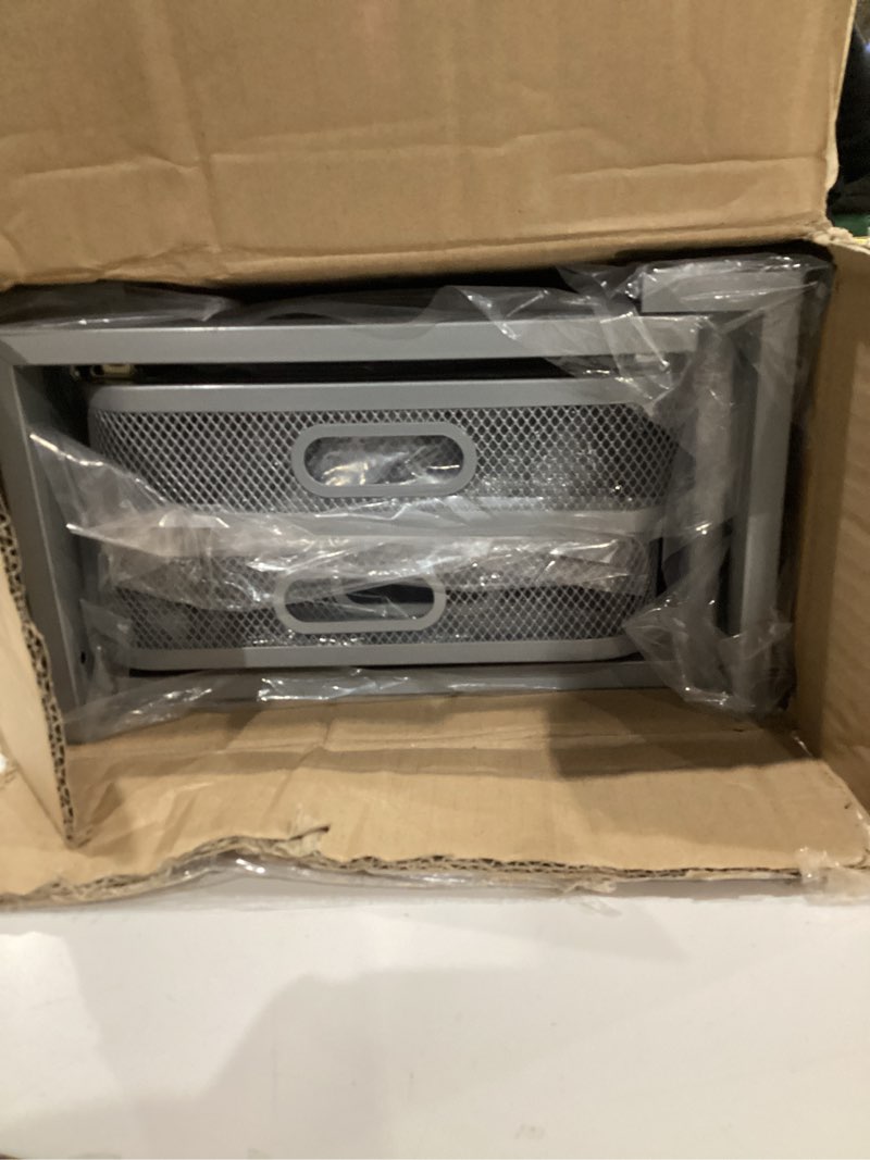 Condition photo showing Good Condition for 2 Pack 21IN-Depth Under Sink Organizer With Next-Gen Ball-Bearing Slides,2-Tier Precision Mesh Pull Out Cabinet Storage for Bathroom&Kitchen,Height Adjustable Drawers Shelf,Anti-rust-Grey Gun Gray 2 Pack-21"Dx12.4"-16.5"H