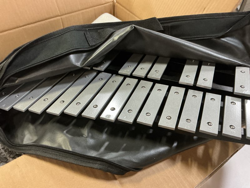 Condition photo showing Good Condition for glockenspiel,note wooden frame bars educational percussion wooden frame bars 30 note wooden percussion musical with educational percussion musical frame bars educational qudai baoe koeb