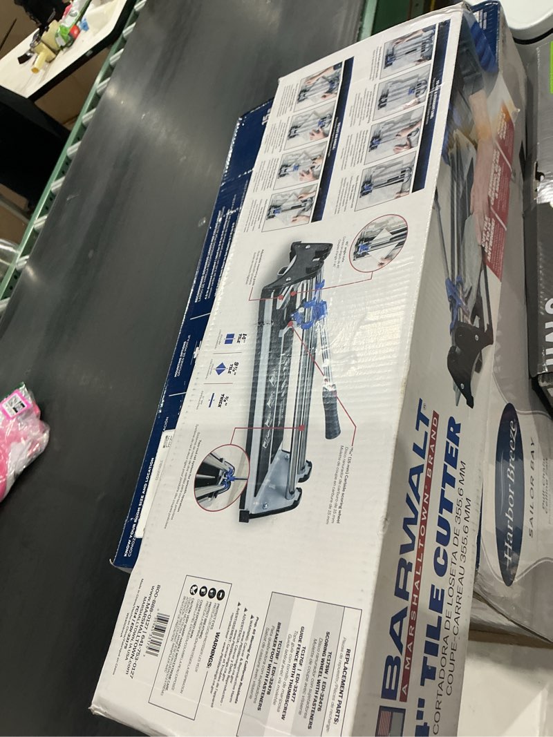 Condition photo showing As Is for barwalt 14-in tile cutter