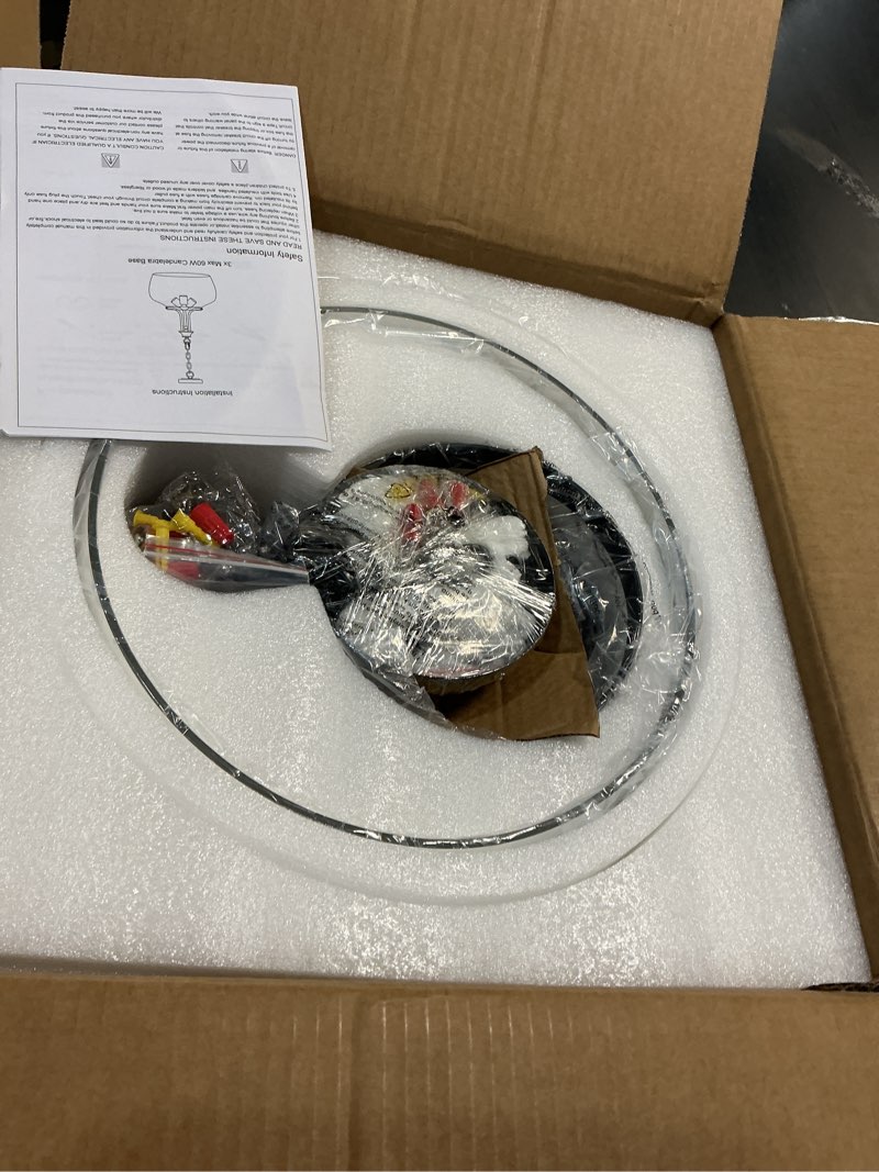 Condition photo showing New/Like New for 14.2" Modern Pendant Lights Kitchen Island, 3-Light Matte Black Pendant Light Fixtures with Clear Glass Shade, Industrial Hanging Pendant Lights Fixture for Kitchen Island Dining Room Bedroom Entryway 3-Light-Matte Black + Clear Glass