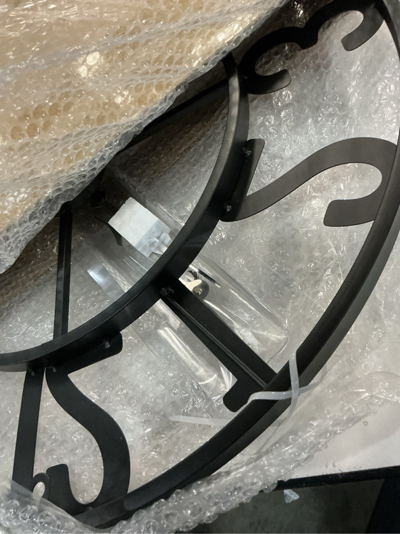 Condition photo showing Good Condition for vantic 24 inch large wall clock, arabic numeral metal oversized wall clocks for living room decor, bedroom and kitchen, completely silent, non ticking, battery operated black-arabic 24 inch