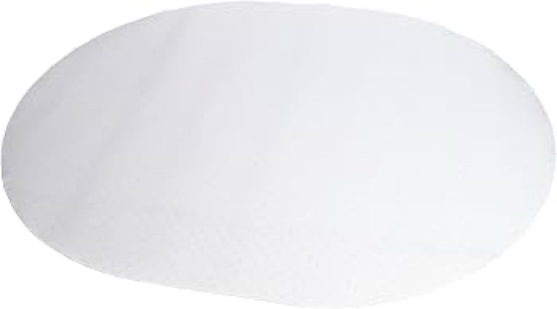 Oval clear under desk floor mat (similar to stock photo)(unknown size)