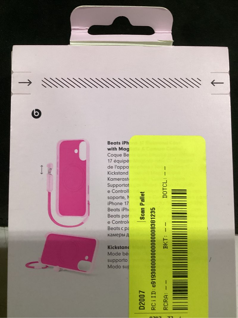 Condition photo showing New/Like New for beats iphone 17 kickstand case with magsafe and camera control - pebble pink